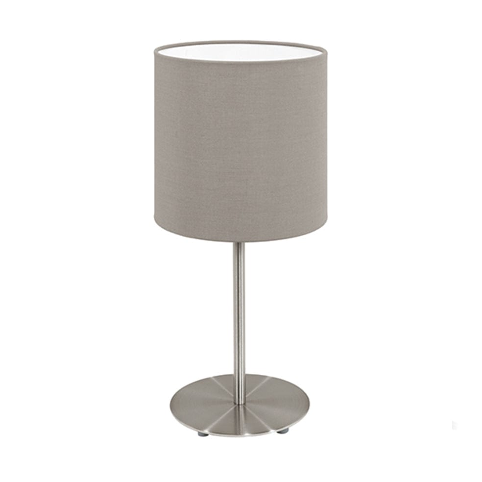 The Lighting Club table lamp Taupe Pasteri Metal and Fabric Table Lamp Taupe | White T537T 9002759957261