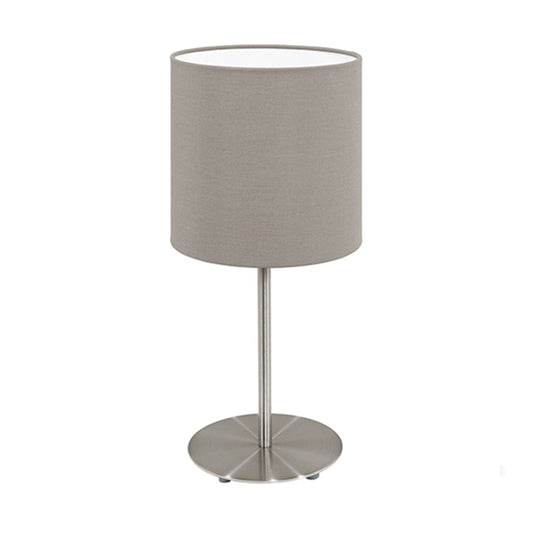 The Lighting Club table lamp Taupe Pasteri Metal and Fabric Table Lamp Taupe | White T537T 9002759957261