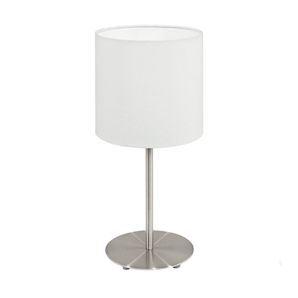 The Lighting Club table lamp White Pasteri Metal and Fabric Table Lamp Taupe | White T537W 9002759957254