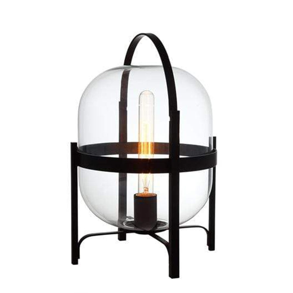 The Lighting Club Lamps Clear Hallstat Metal and Glass Table Lamp Black T542 6007328386988