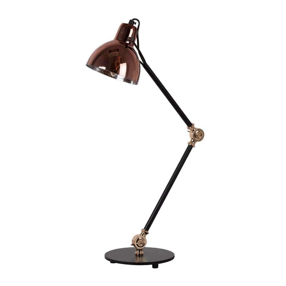 The Lighting Club Lamps Copper Siena Metal and Glass Table Lamp White | Smokey | Copper T550C 6007328387091