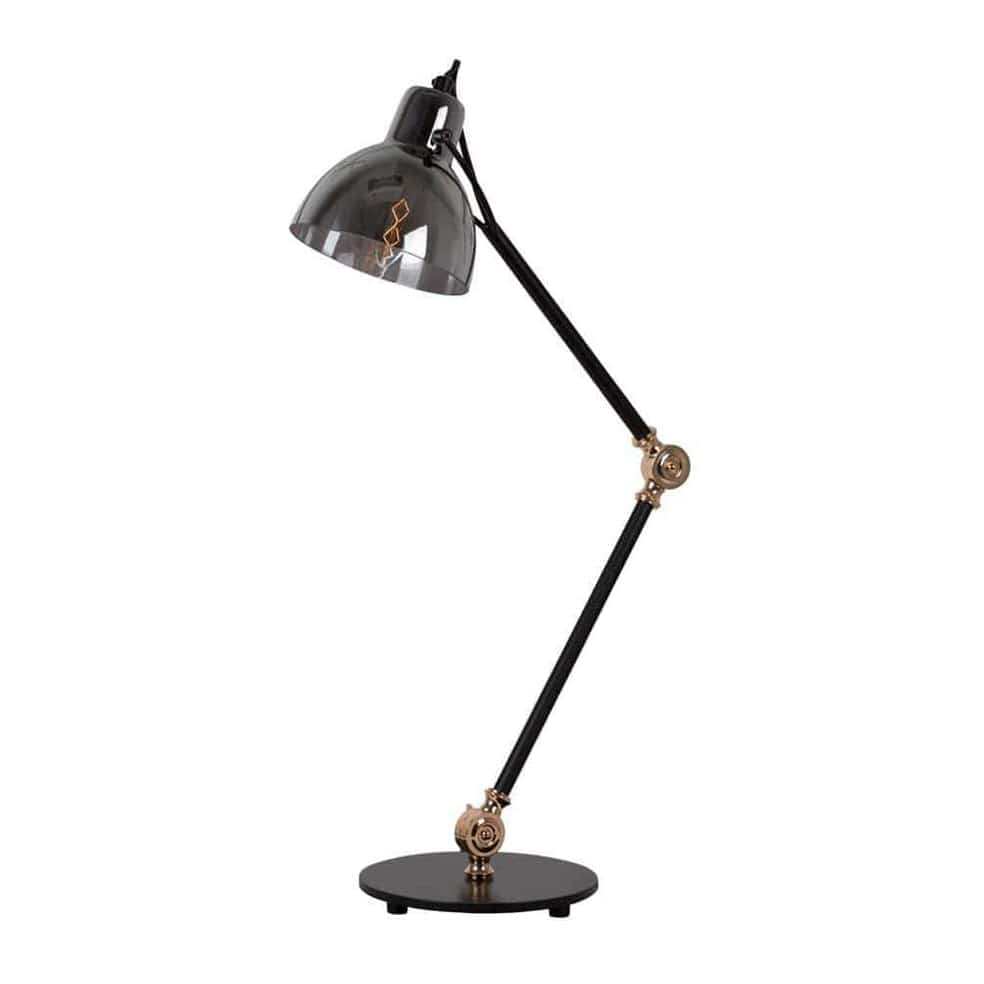 The Lighting Club Lamps Smoke Siena Metal and Glass Table Lamp White | Smokey | Copper T550SM 6007328387084