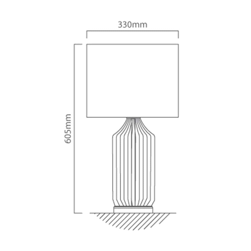 The Lighting Club Table Lamp Sinatra Metal Table Lamp Black and Brass T557 6007328387626