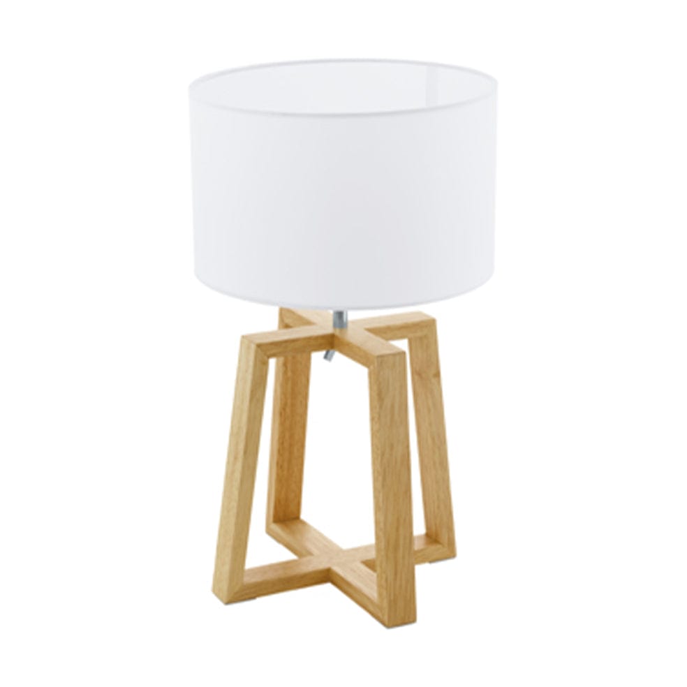 The Lighting Club table lamp Chietino Wood and Fabric Table Lamp T579 9002759975166