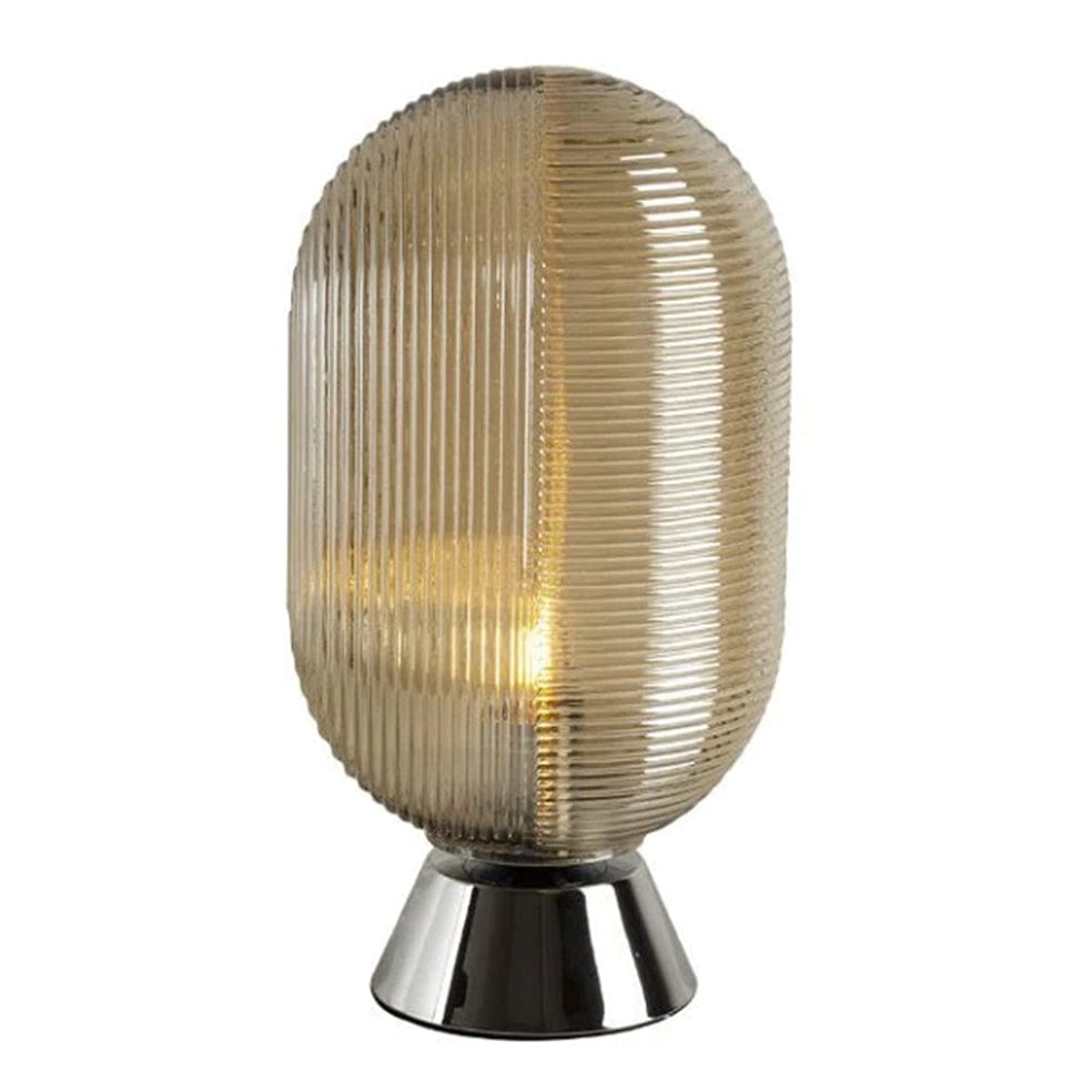 The Lighting Club table lamp Cognac Texture Glass Table Lamp Smokey | Cognac T595CG-1 6007328399179