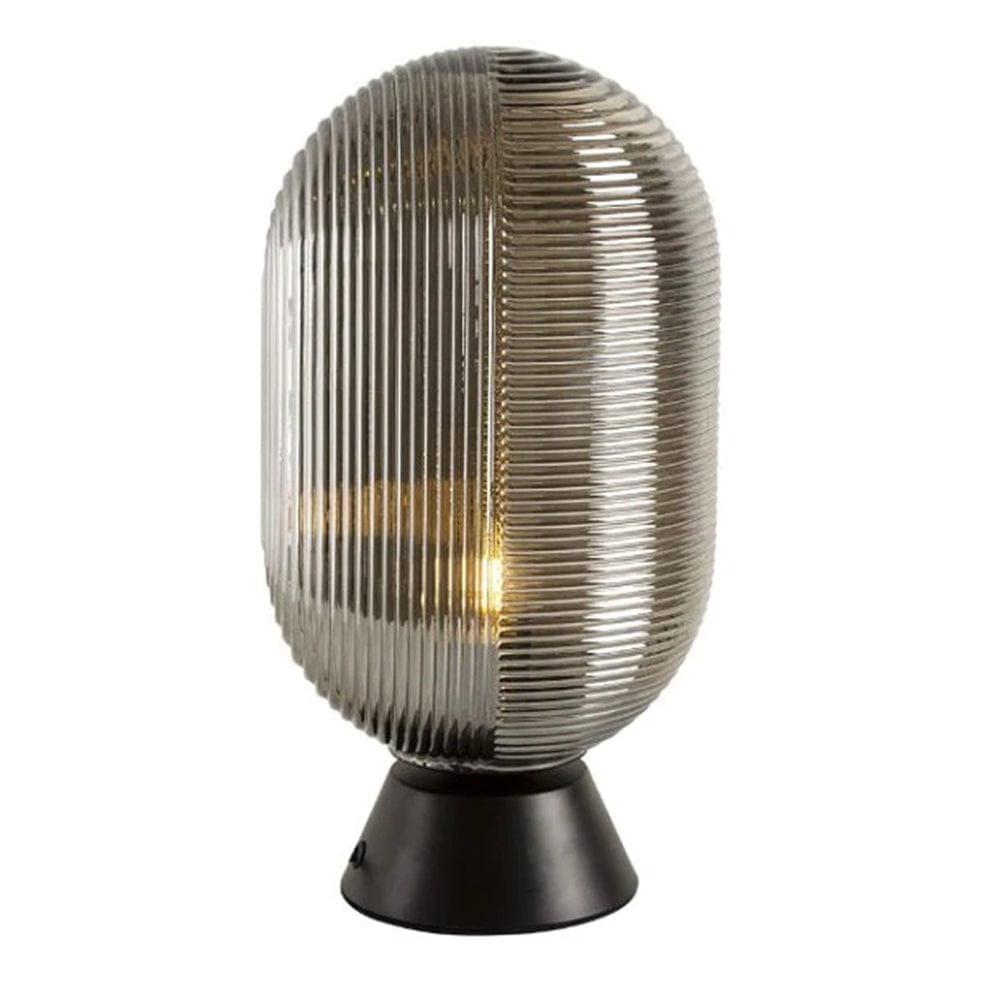 The Lighting Club table lamp Smokey Grey Texture Glass Table Lamp Smokey | Cognac T595SG 6007328399162