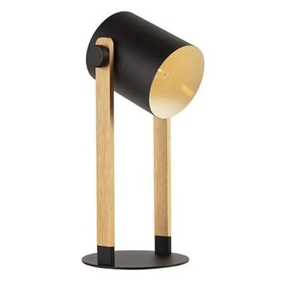 The Lighting Club table lamp Hornwood Table Lamp Metal and Wood Black T601 9002759430474