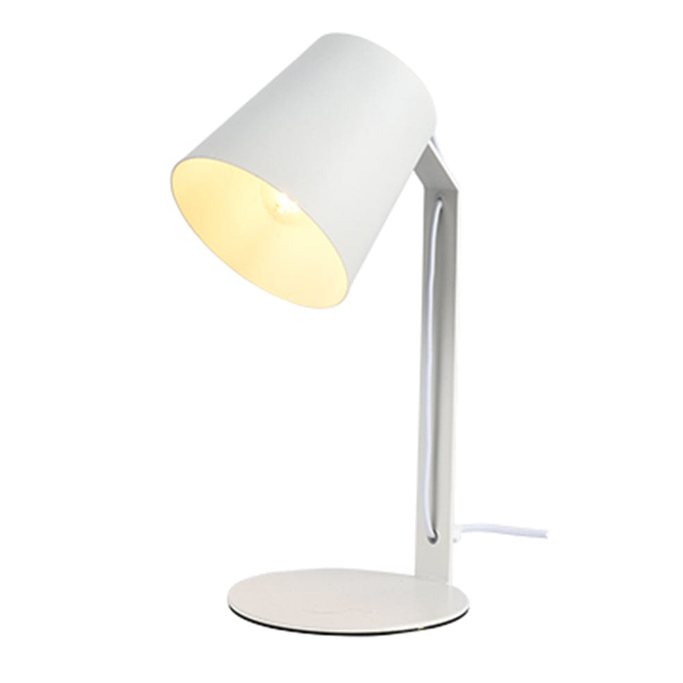 The Lighting Club table lamp White Ellie Metal Table Lamp White | Black T604W 6009551805434