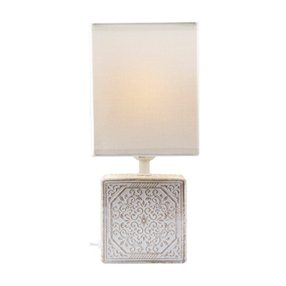 The Lighting Club table lamp White Maderia Ceramic Table Lamp White | Black T648W 6009551806684