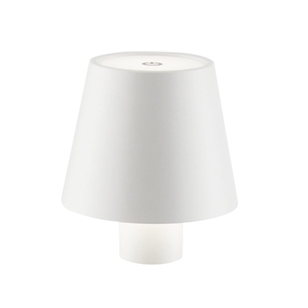 The Lighting Club Lighting White Corky Rechargeable LED Metal Lamp Black | White TL038 WHITE 6007226028010