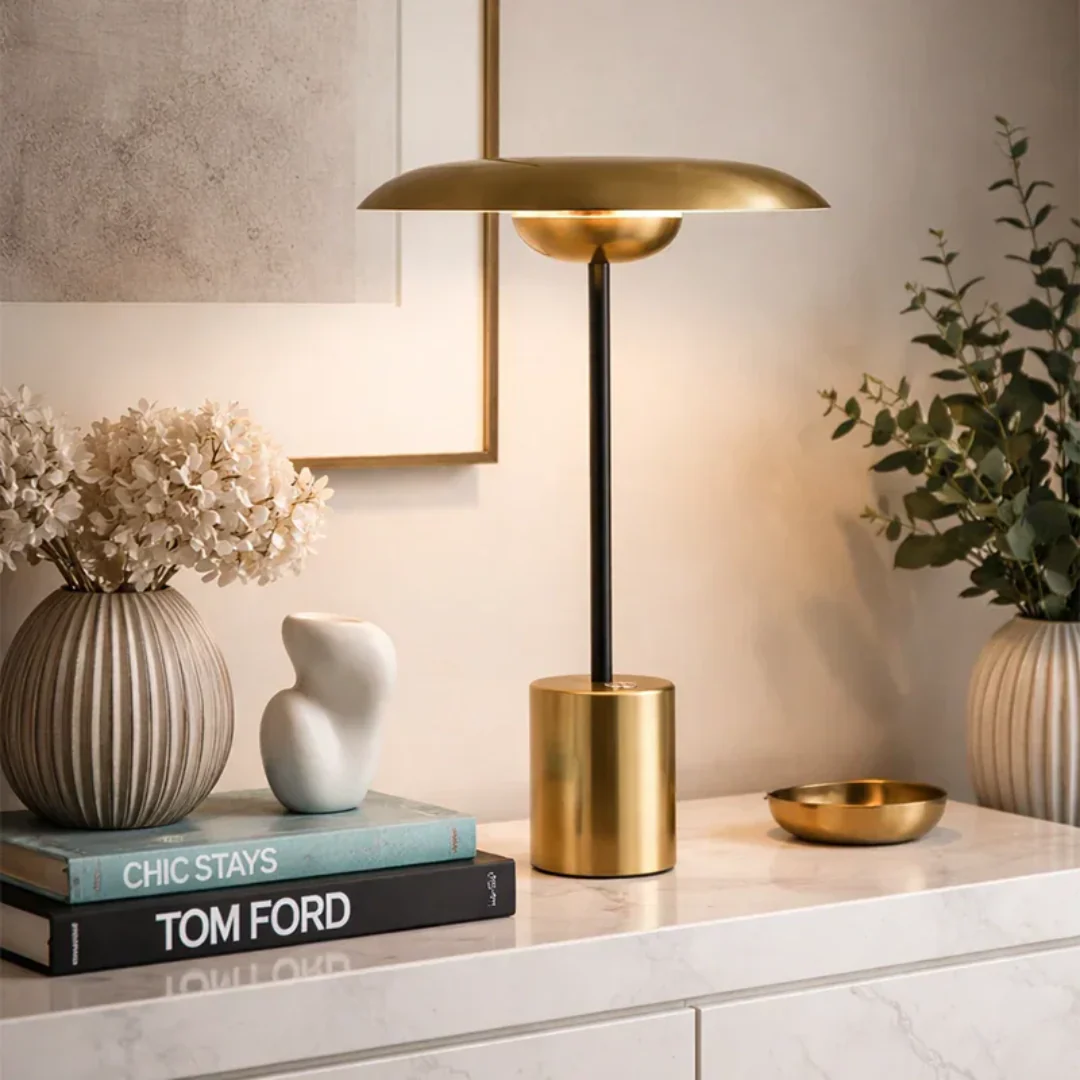 The Lighting Club table lamps Nero Stem Table Lamp - Black and Gold TL103 GOLD