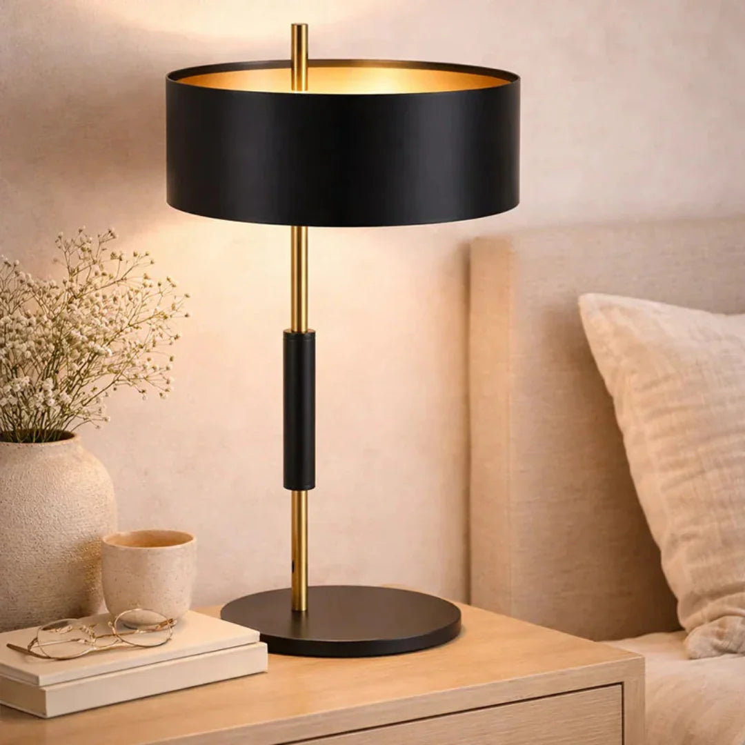 The Lighting Club table lamps Novara Black and Gold Table Lamp TL104 BK/GD