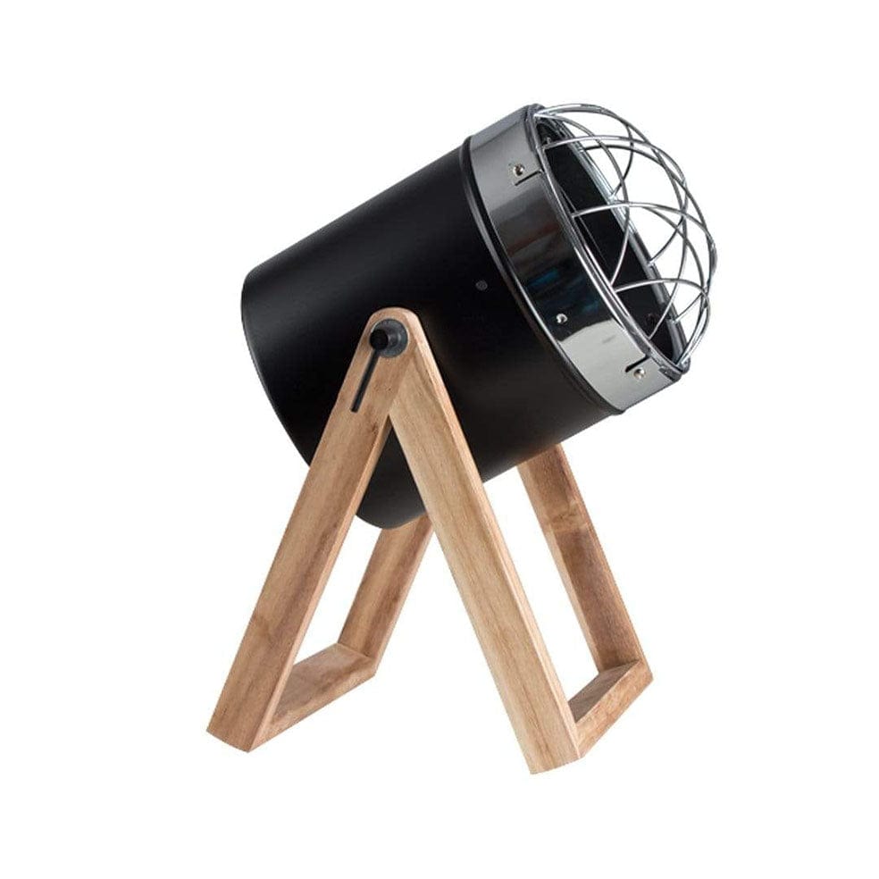 The Lighting Club lighting Black Spot Table Lamp Metal and Wood TL195 BLACK 6007226069112
