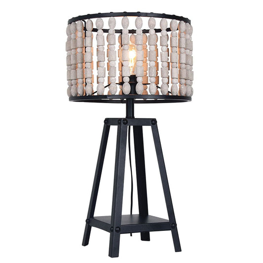 The Lighting Club Lamps Gyros Metal and Wood Bead Table or Floor Lamp TL650 BEAD 6007226080889