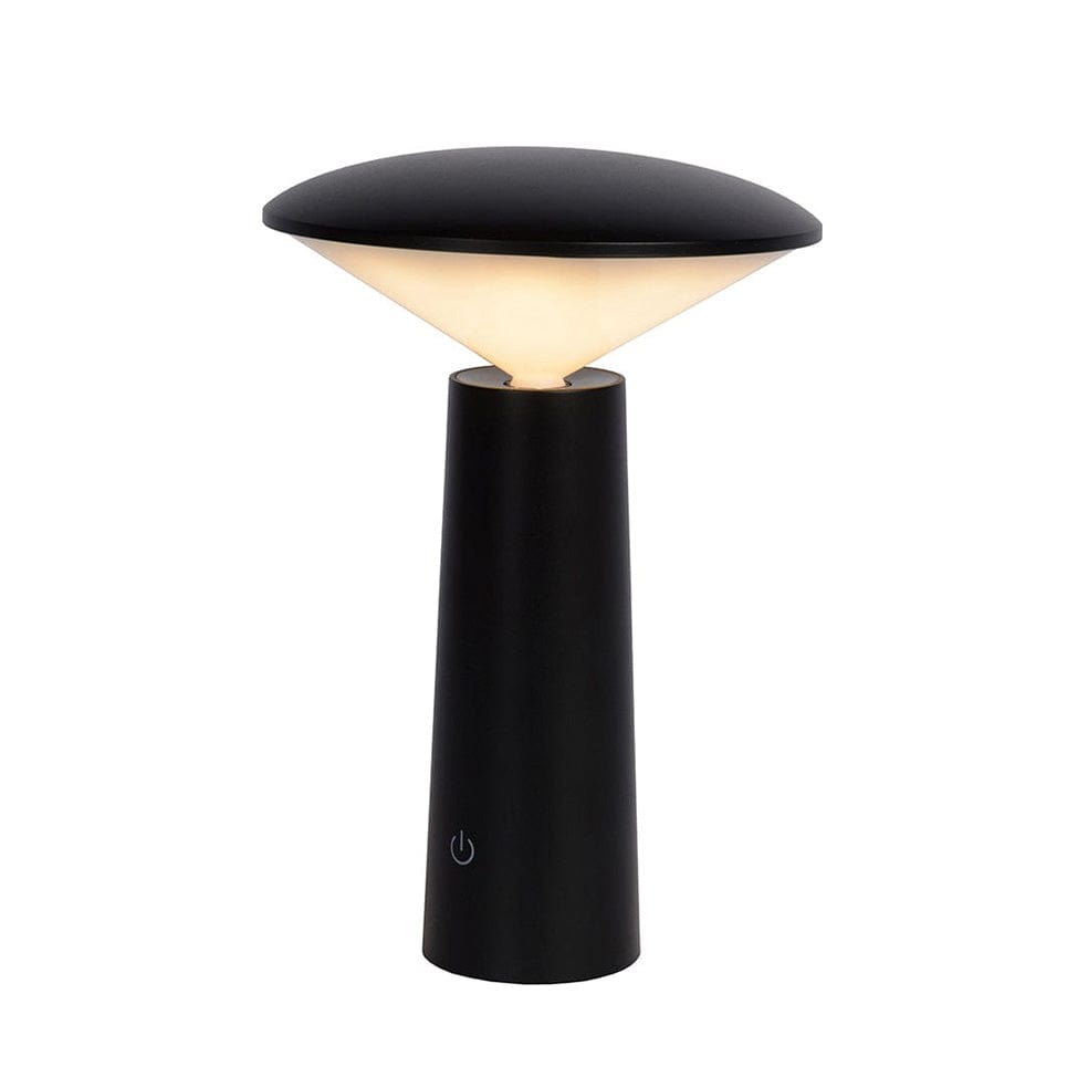 The Lighting Club Black Sammy Table Lamp Rechargeable LED | Black or White TL655 BLACK 6007226081763