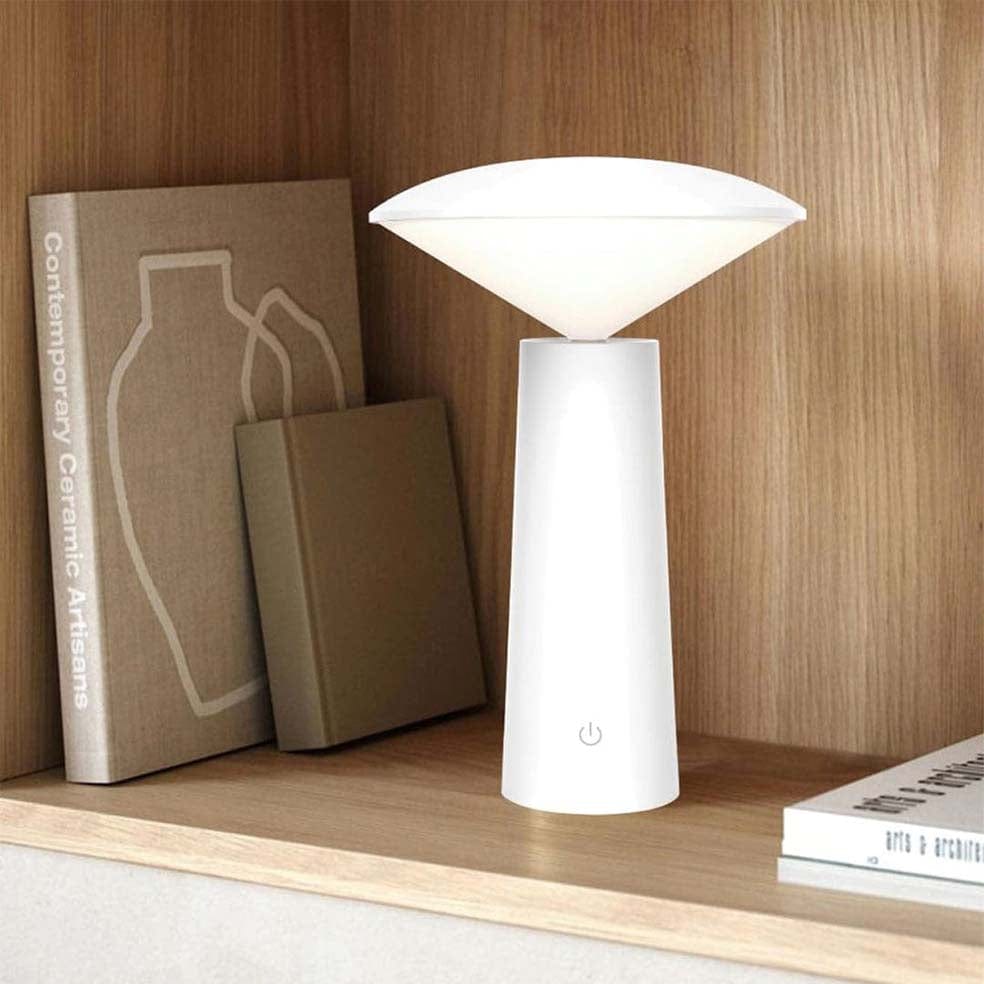 The Lighting Club White Sammy Table Lamp Rechargeable LED | Black or White TL656 WHITE 6007226081770
