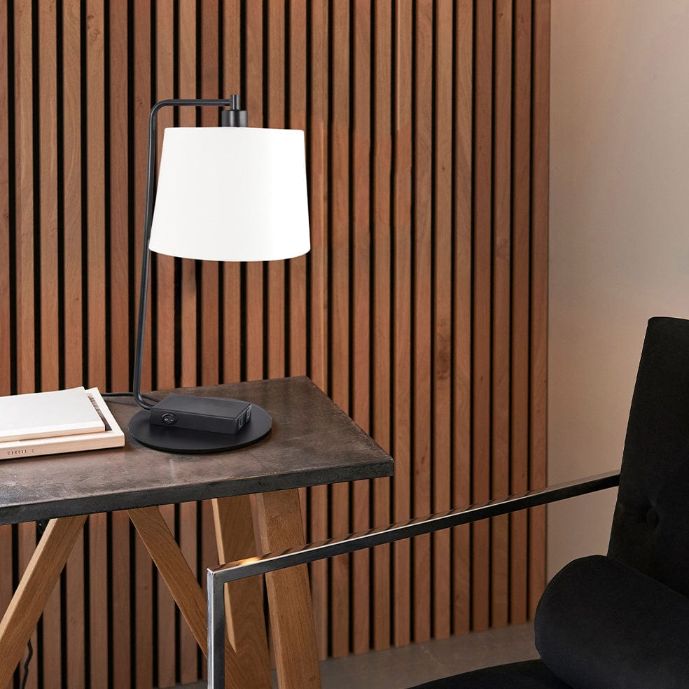 The Lighting Club table lamp Micasa Table Lamp | Black and White TL662