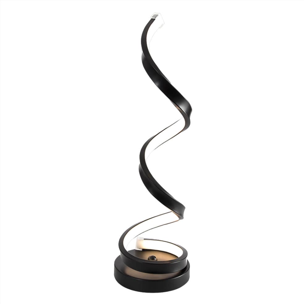 The Lighting Club table lamp Twirl Metal and Rubber LED Table Lamp TL671 BLACK 6007226082661