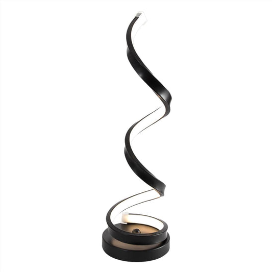 The Lighting Club table lamp Twirl Metal and Rubber LED Table Lamp TL671 BLACK 6007226082661