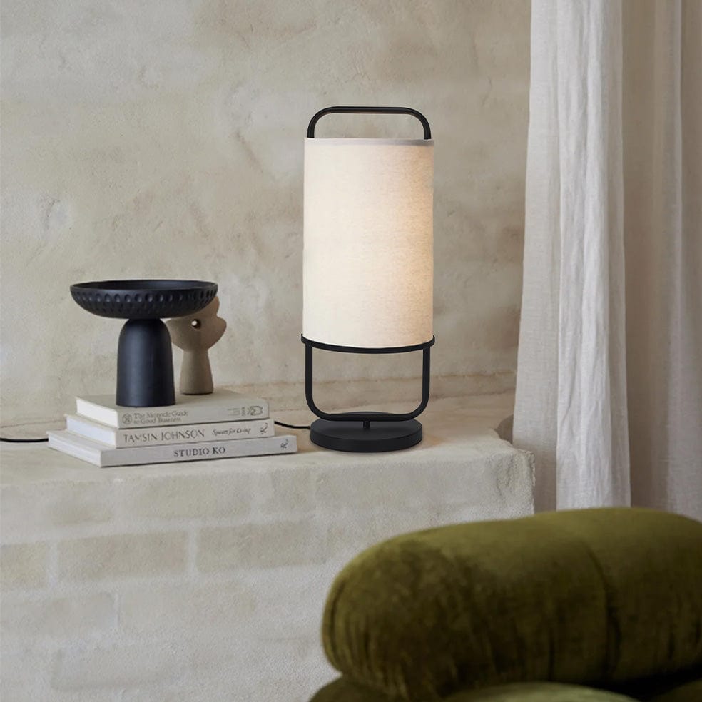 The Lighting Club table lamp Leana Table Lamp | Black and White TL681 BLACK 6007226083309
