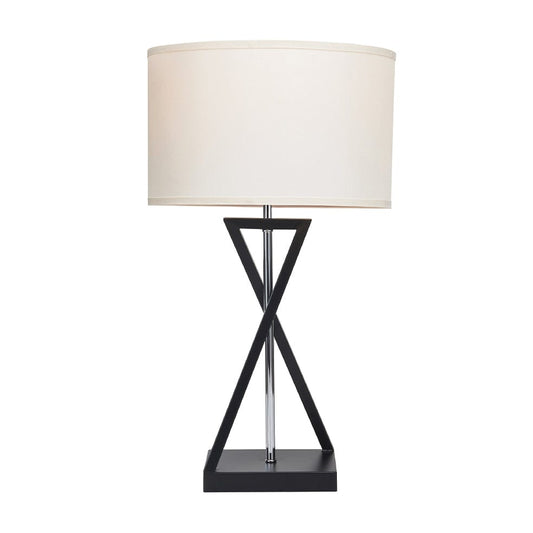 The Lighting Club table lamp Berholt Table Lamp | Black, Beige and Chrome TL695 BLACK 6007226084856