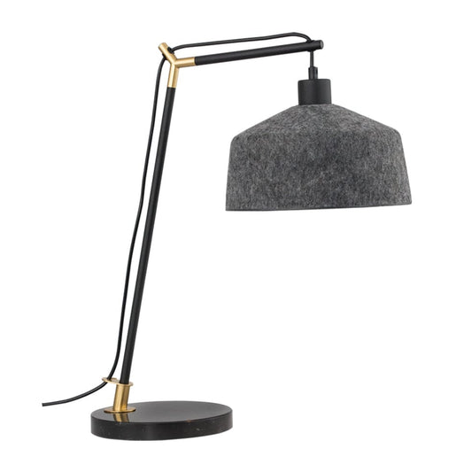 The Lighting Club Table Lamp Alana Metal and Marble Table Lamp Charcoal TL841 BLACK 6007226088052