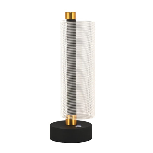 The Lighting Club Table Lamp Tellos Metal and Acrylic LED Table Lamp Black TL844 BLACK 6007226087451