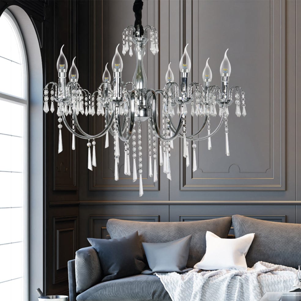 The Lighting Club Chandelier Romanov 8 Light Crystal Chandelier V-KLCH-8816/8