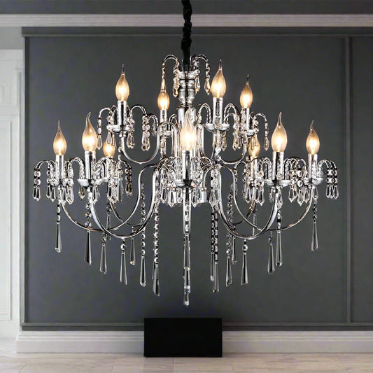 The Lighting Club Chandelier Romanov 12 Light Crystal Chandelier V-KLCH-8816/8+4