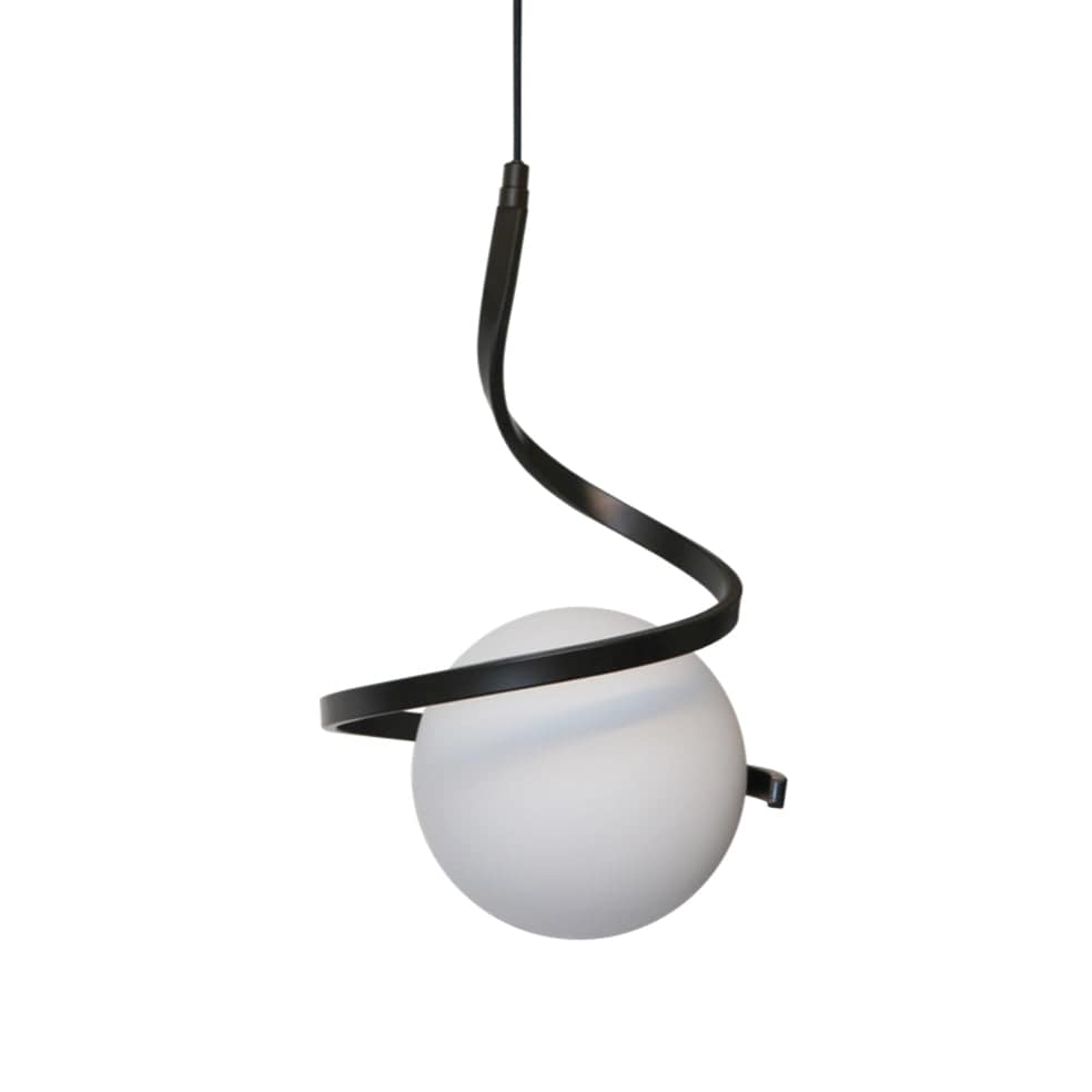 The Lighting Club Pendant Matt Black Infinity Pendant Light Gold | Black VE-KLCH-800/BL