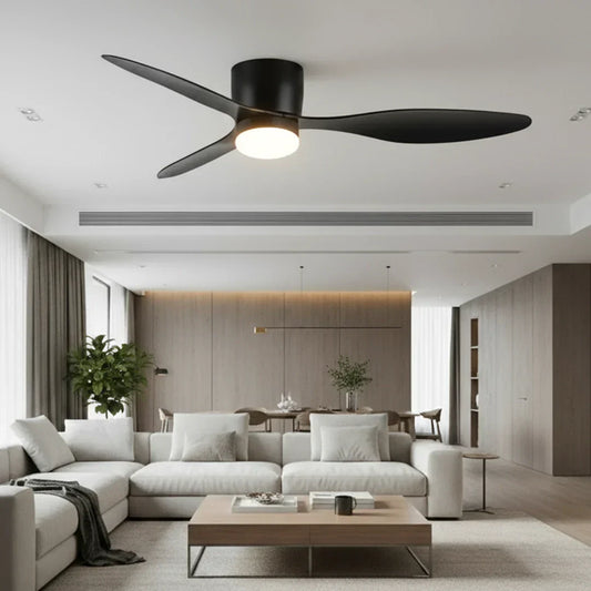 The Lighting Club Ceiling Fan Vento DC 6 Speed Ceiling Fan in Black | White