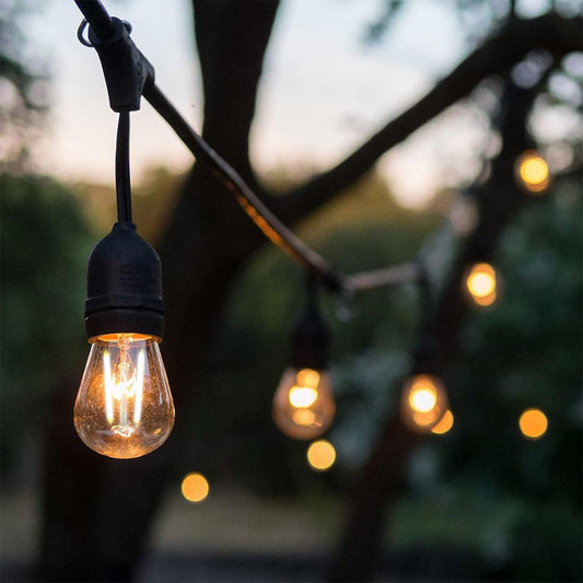 The Lighting Club Outdoor Light Festoon Outdoor String Lights Black W-KLCH-10/10