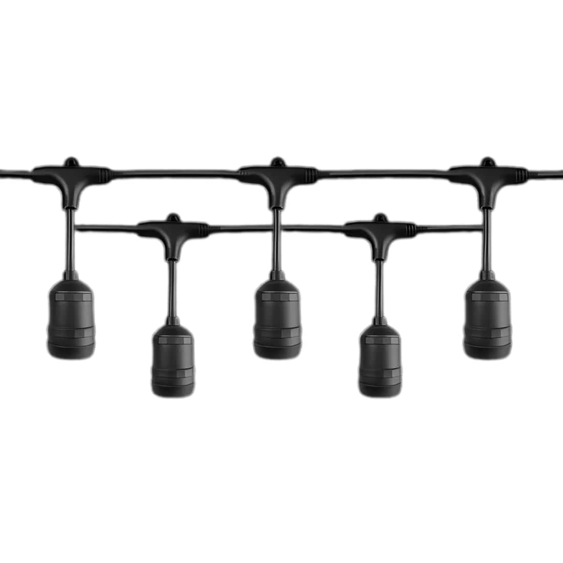 The Lighting Club Outdoor Light Festoon Outdoor String Lights Black W-KLCH-10/10