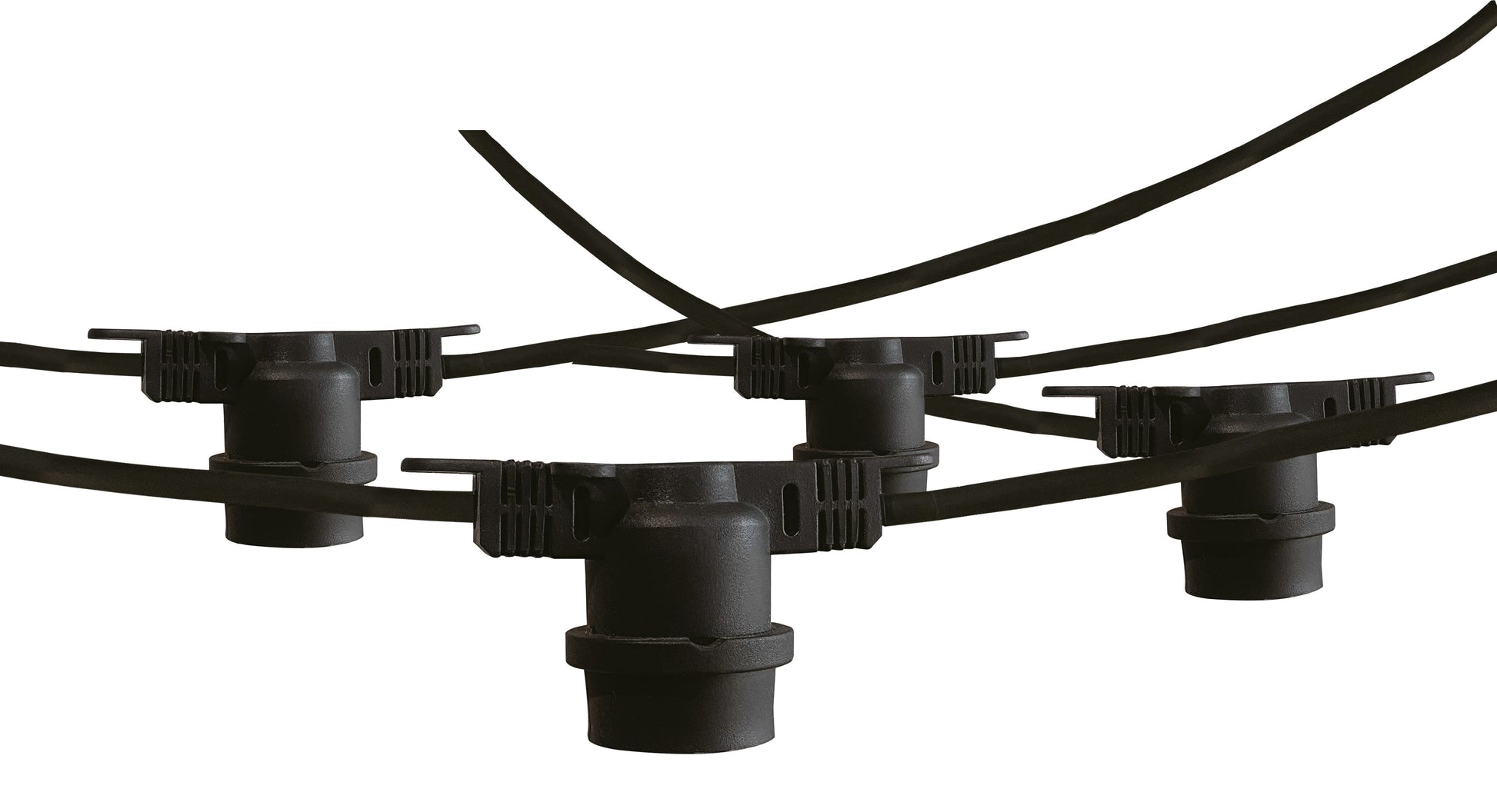 The Lighting Club Outdoor Light Festoon Outdoor String Lights Black - Inline Lamp Holder W-KLCH-11/10
