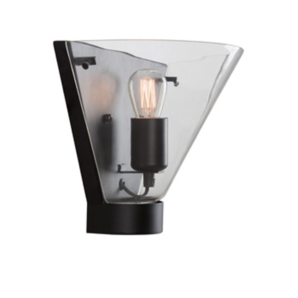 The Lighting Club Wall light Yearn Glass and Metal Wall Light Black W117 6007328371533