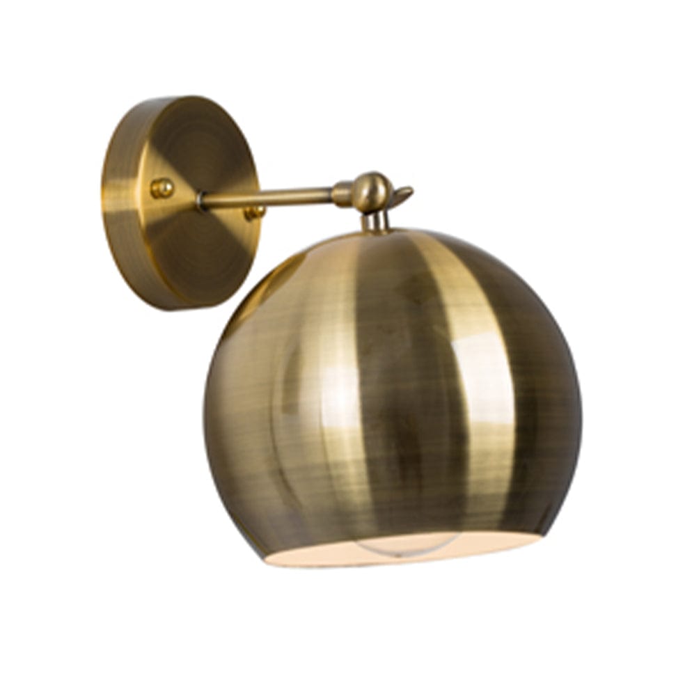 The Lighting Club Wall light Roundo Metal Wall Light Antique Brass W464AB 6007328372776
