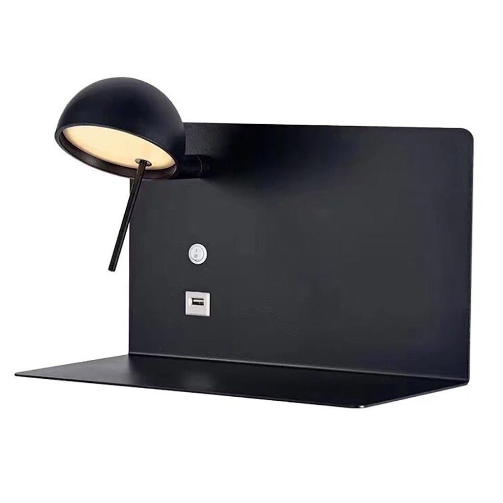 The Lighting Club Wall light Black Luxo Bedside Solution Light with USB charge port w613b