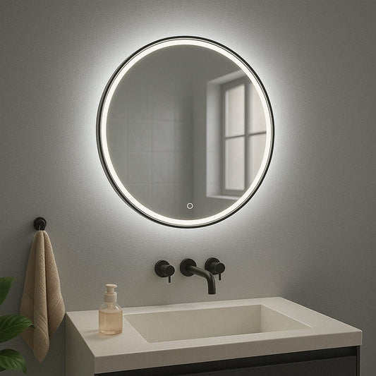 The Lighting Club Bathroom Mirror Naomi Round LED Bathroom Mirror W656 6009551809265