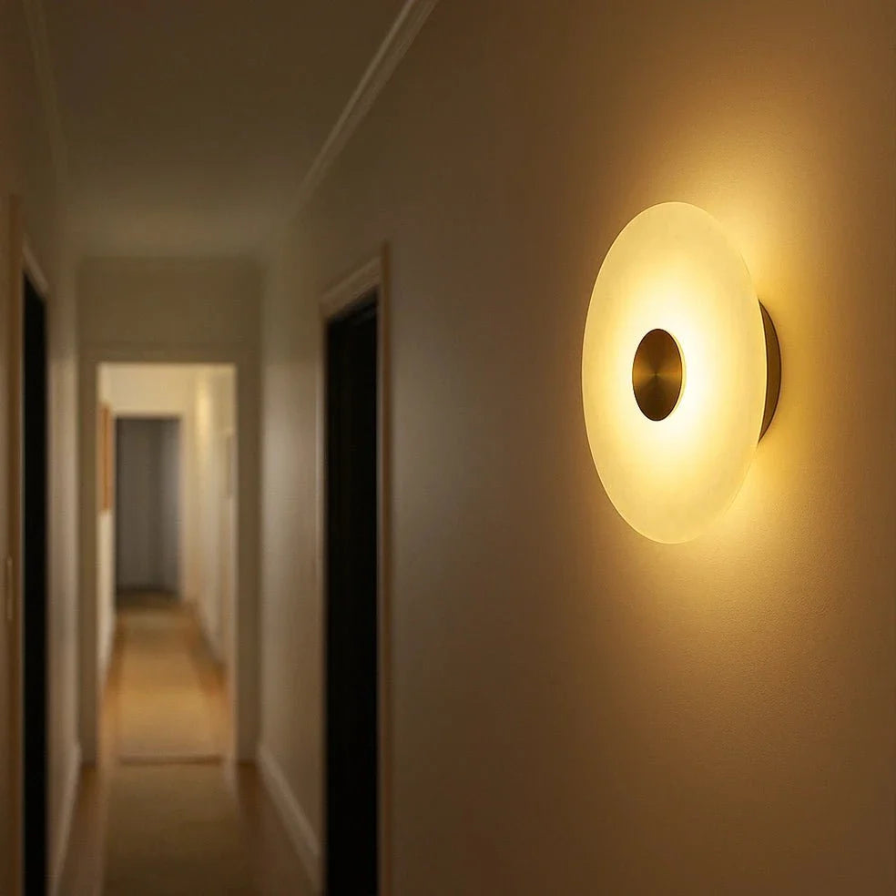 The Lighting Club Wall Light Vara LED Wall Light Gold and Marble W673