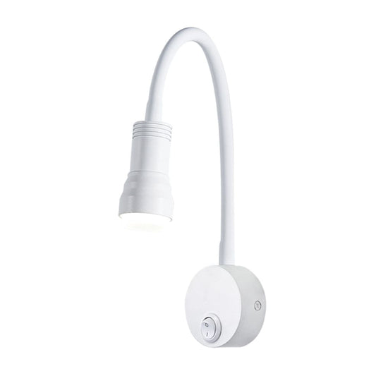 The Lighting Club Wall Light White Falco Metal LED Adjustable Arm Wall Light | White | Chrome WB219 WHITE 6007226075458