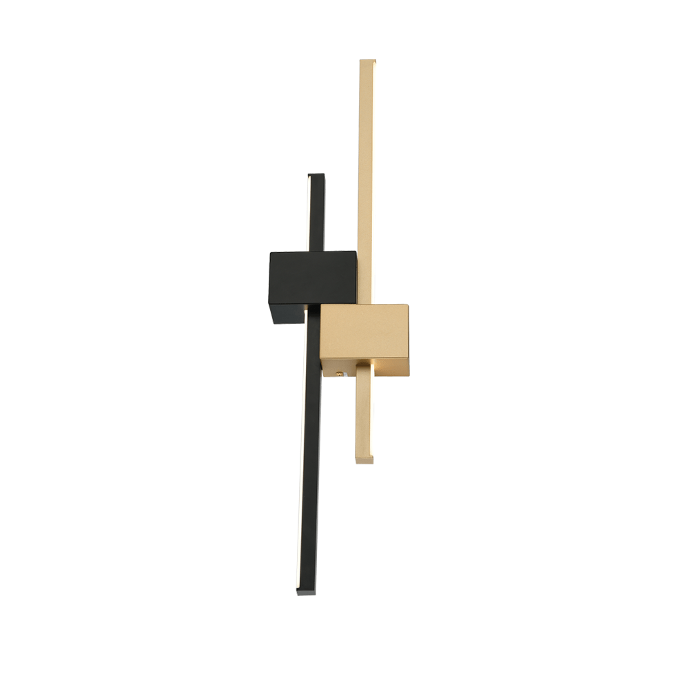 The Lighting Club Reiner Wall Light | Sand Black & Painted Gold WB281 BK/GD 6007226083767