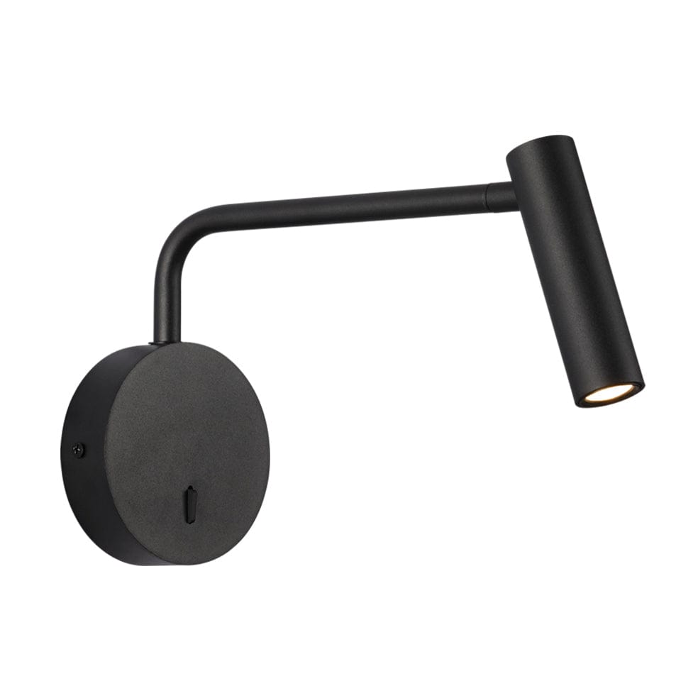 The Lighting Club Wall Light Black Tenesse Adjustable Aluminium LED Wall Light Black | White | Gold | Silver WB377 SAND BLACK 6007226088083