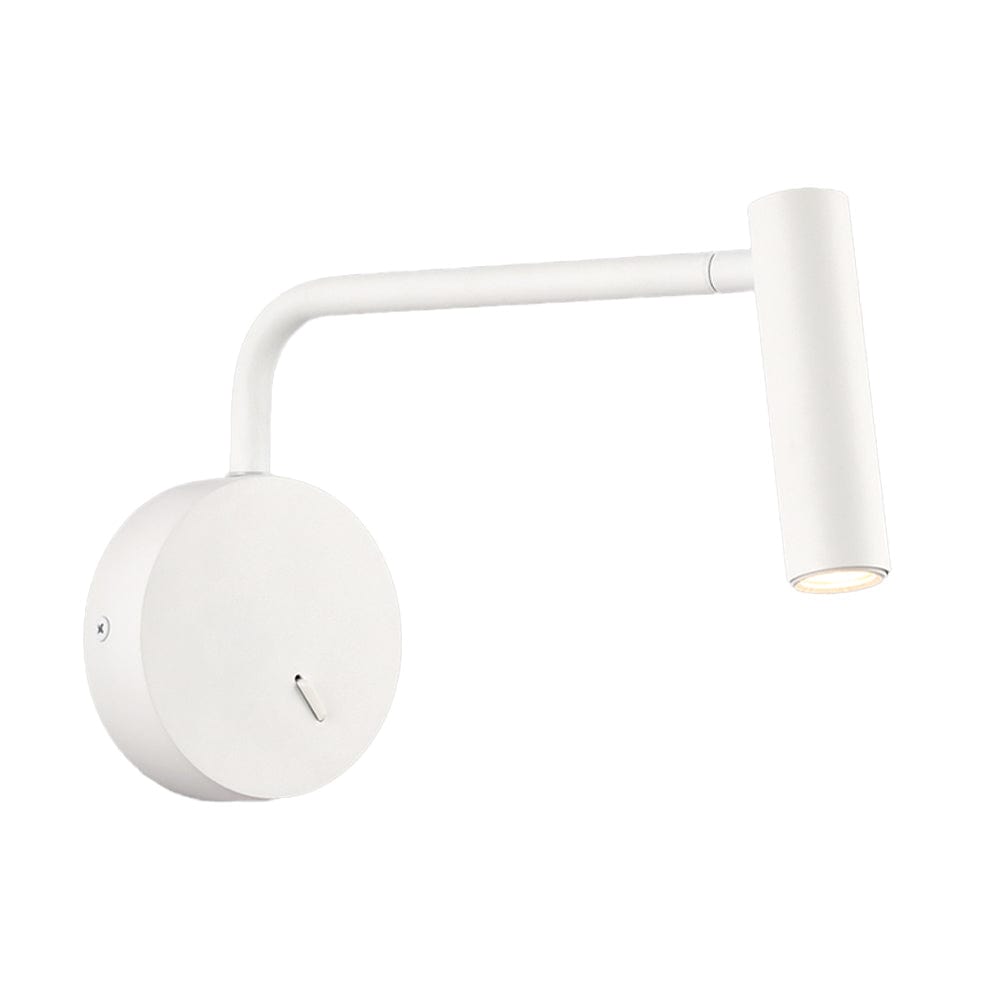 The Lighting Club Wall Light White Tenesse Adjustable Aluminium LED Wall Light Black | White | Gold | Silver WB378 SAND WHITE 6007226088090