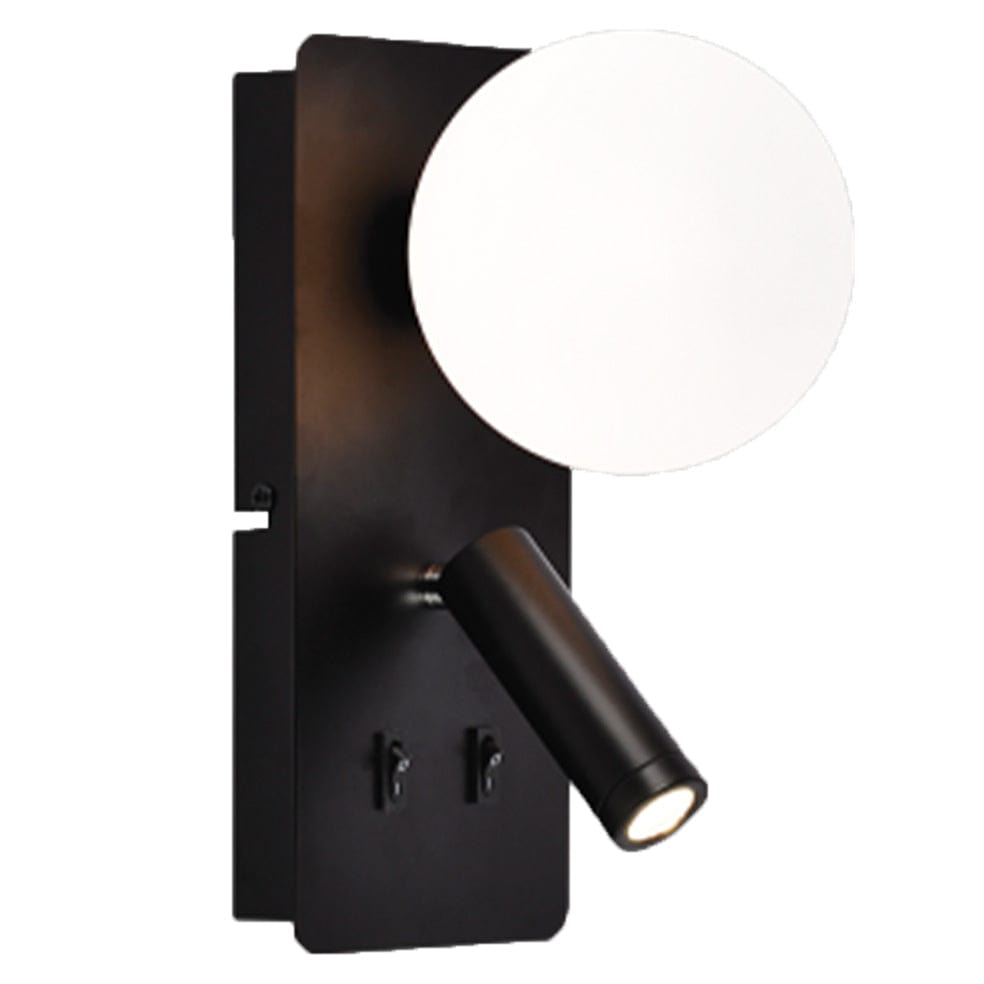 The Lighting Club Wall light Black Trinity Metal Wall Light | Black, Antique or Satin WB400/2 BLACK 6007226084740