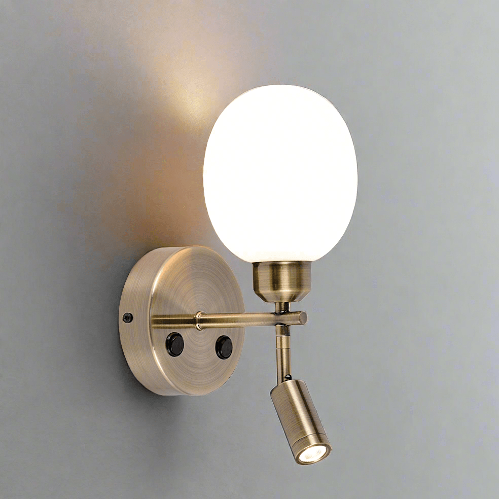 The Lighting Club Wall light Antique Elle Reading Wall Light | Black, Satin or Antique WB405/2 ANTIQUE 6007226084795