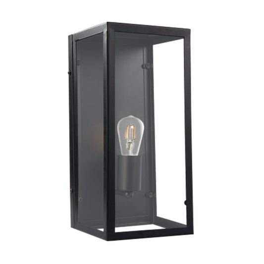 The Lighting Club Wall Light Maria Metal and Glass Wall Light Black WB712 BLACK 6007226061406