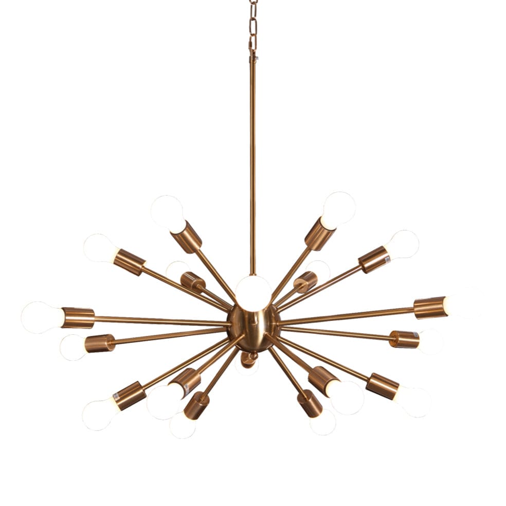 The Lighting Club Gold Supernova Metal Pendant Light Medium Gold | Black WE-KLCH-302/GD
