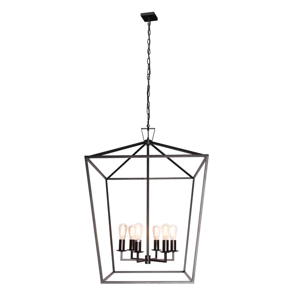 The Lighting Club Pendant Lights Fiona Tall Metal Pendant Light Black WE-KLCH-394