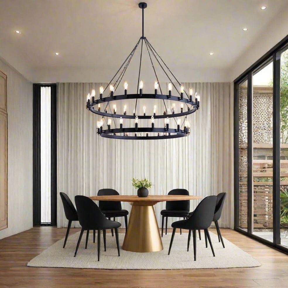 The Lighting Club Chandelier Round Ranch Chandelier 54 Light WE-KLCH-397/54