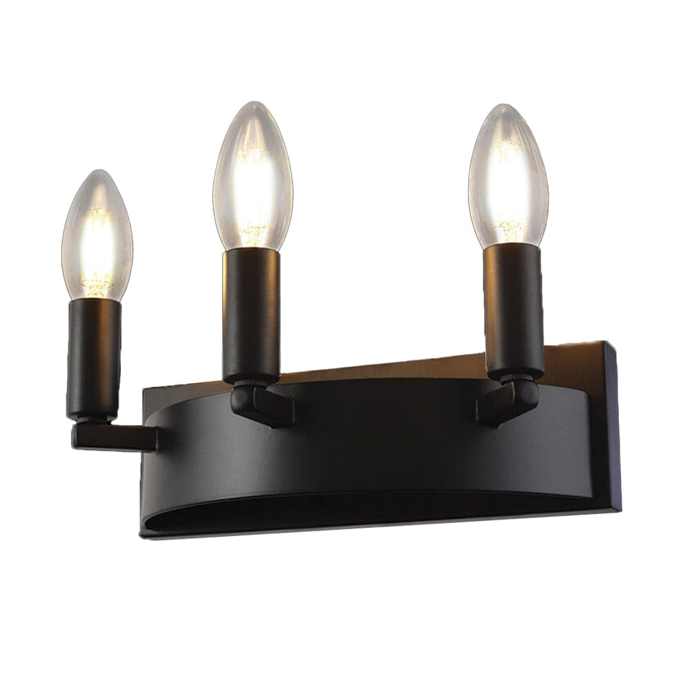 The Lighting Club Wall Light Ranch Trio Metal Wall Light Black WE-KLW-397/3